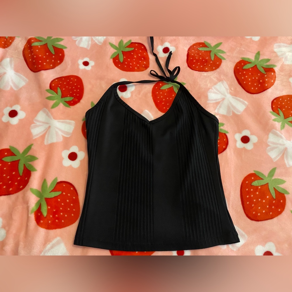 Black Halter Top